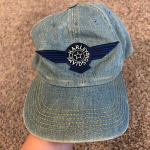 Vintage Harley Davidson denim hat